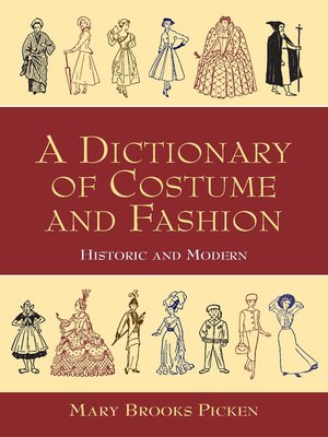 cover image of A Dictionary of Costume and Fashion